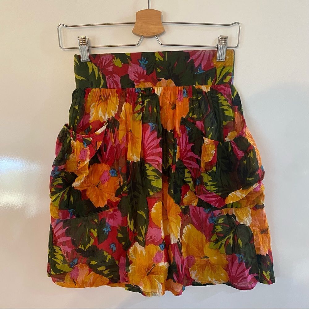Urban Renewal floral colorful skirt one of a kind size small New with tags